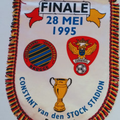 Fanion fotbal FC BRUGGE - FC GERMINAL (Finala Cupei Belgiei 28.05.1995)