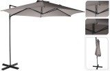 Cumpara ieftin Umbrela suspendata de gradina, model lateral cu brat, design rotativ, culoare gri