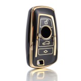 Husa Protectie Cheie Auto Premium Elegance Luxury BMW E60 E90 E91 E92 E87 E61 X1 X3 X5 Z4 Seria 1 3 5 6 Neagra