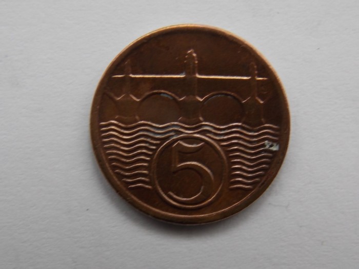 5 HALERU 1938 CEHOSLOVACIA