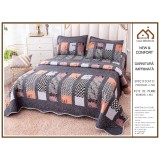 Set Cuvertura Catifea Pat Dublu 3 Piese - PIT141