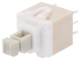 Comutator DPDT Alb 0,1A/32VDC