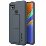 Husa TPU WZK Kickstand pentru Xiaomi Redmi 9C, Albastra