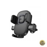 Suport Auto Universal Hoco H75, Negru, Prindere Clema/Ventura, Rotire 360, Ajustabil, Compatibil Universal