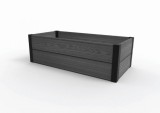 Gradina Inaltata Keter Maple Trough 106x50x32cm, Plastic Evotech, Gri, Imita Lemnul