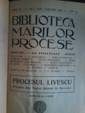 Cumpara ieftin Biblioteca marilor procese. Procesul Livescu (an III, oct. 1925-ian. 1926, Nr 8)