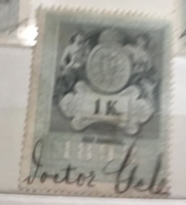 Timbre Austroungaria 1898 1 Koroana foto