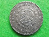 MEXIC 1957 - 1 PESO KM#459 ARGINT (242)