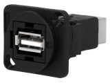 Adaptor USB A la USB B 2.0 Plastic 19x24mm