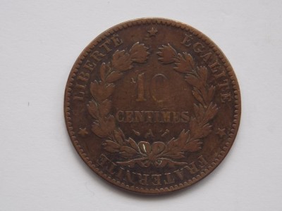 10 CENTIMES 1891 A FRANTA foto