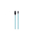 Cablu date incarcare Lightning 1m 2.4A Well flux lumina albastra