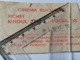 BILET VECHI - CINEMA BUCURESTI