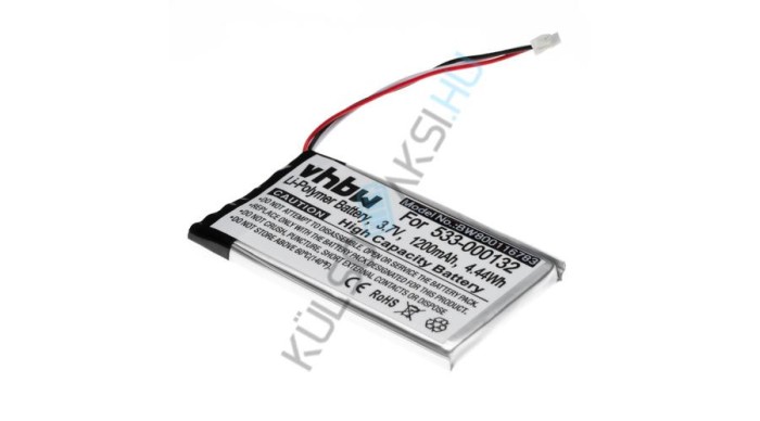 &Icirc;nlocuire baterie pentru căști fără fir VHBW pentru Logitech 533-000132 - 1200 mAh 3,7 V Li-polimer