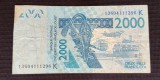 Bancnota Senegal 2000 Franci CFA, Statele Vest Africane, Anul 2003. Bancnota Africa de Vest