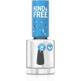 Rimmel Kind &amp; Free lac de unghii/parte sus culoare 150 Oxygen Wave 8 ml