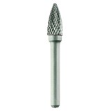 Tivoly 1031792 - Freza cu carburi metalice 12x25x70 mm tija 6 mm forma G (conica cu cap ascutit) tais dublu