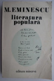 Literatura populara &ndash; M. Eminescu