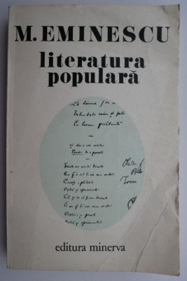 Literatura populara &amp;ndash; M. Eminescu foto