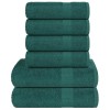 Set prosoape 6 piese verde 360 g/m&sup2; 100% bumbac