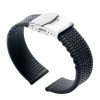 Curea Ceas Silicon Negru 20mm, 22mm 24mm Model Cauciuc Inchidere Deployant 2S15, Time Veranda