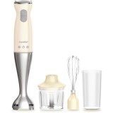 Mixer vertical Comfee SM0794CR, 3 in 1 (blender, tocator, tel), 2 trepte de viteza, Crem