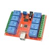 Comutator de control cu releu USB cu 8 canale 12V automatizare casa inteligenta