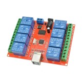 Comutator de control cu releu USB cu 8 canale 12V automatizare casa inteligenta