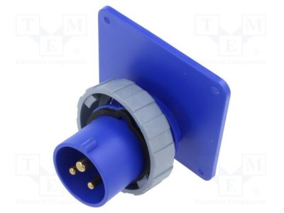 Conector AMPHENOL alimentare AC trifazat soclu tată 16A 250V IP67/IP69K foto