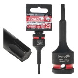Cheie tubulara de impact TORX 1 / 2&quot;, T27, Cr-MO, Tvardy T00216-27
