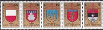 San Marino 1974 - Steme 5v.neuzat,serie completa,perfecta stare(Z)