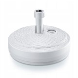 Suport Umbrela Gradina Prosperplast Rotund Alb 10L, 39cm x 13cm, Baza Solida Umbrele Soare, Terasa/Plaja