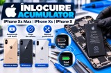 Inlocuire acumulator iPhone Xs Max, iPhone Xs, iPhone X - Service autorizat, Garantie 3 luni