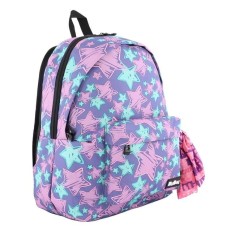 Ghiozdan Mov Verde Stele My Way &amp; Bandana, 1 compartiment si buzunar frontal