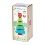 Puzzle stivuibil Brad de Craciun Stacking Fir Tree, 7 piese