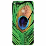 Husa silicon pentru Xiaomi Mi A1, Peacock Feather Green Blue