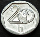 Moneda 20 HALERU - CEHIA, anul 2000 * cod 2292 = A.UNC