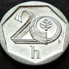 Moneda 20 HALERU - CEHIA, anul 2000 * cod 2292 = A.UNC
