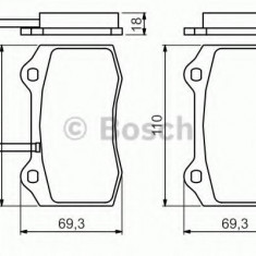 Set placute frana,frana disc SEAT LEON (1M1) (1999 - 2006) BOSCH 0 986 494 367