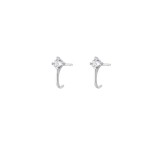 Cercei din argint Silver Sparkle
