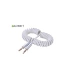 3.5mm Male to Male Stereo Audio Coiled Cable-Lungime 2 Metri-Culoare Alb, Ugreen