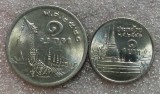 P1. Tailanda 2 x 1 baht diferite UNC **
