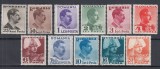 ROMANIA 1935 LP 112 CAROL II UZUALE SERIE SARNIERA