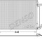 Condensator climatizare AC Denso, JEEP CHEROKEE (KL), 04.2014-08.2018 ; motor 2.0 CRD; 2.2 M-Jet; 2,4; 3,2 V6, aluminiu/ aluminiu brazat, 645 (605)x4