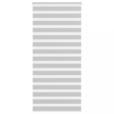 vidaXL Jaluzea tip zebra gri deschis lățime țesătură 110,9cm poliester