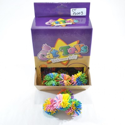 JUCARIE PENTRU CAINI SET 36 MINGII PAMPON 5CM DISPLAY foto