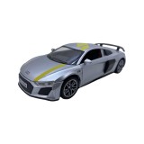 Macheta replica Audi R8 gri cu sunete si lumini scara 1:32