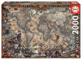 Puzzle 2000 piese - Pirates Map | Educa