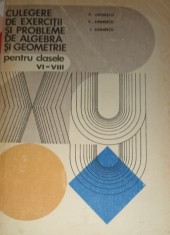 CULEGERE DE EXERCITII SI PROBLEME DE ALGEBRA SI GEOMETRIE PENTRU CLASELE VI-VIII