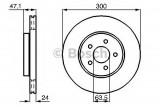 Disc frana FORD MONDEO III Limuzina (B4Y) (2000 - 2007) BOSCH 0 986 479 B44