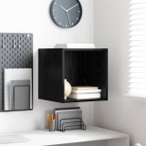 VidaXL Dulap de perete Stejar negru 37 x 37 x 37 cm Lemn compozit